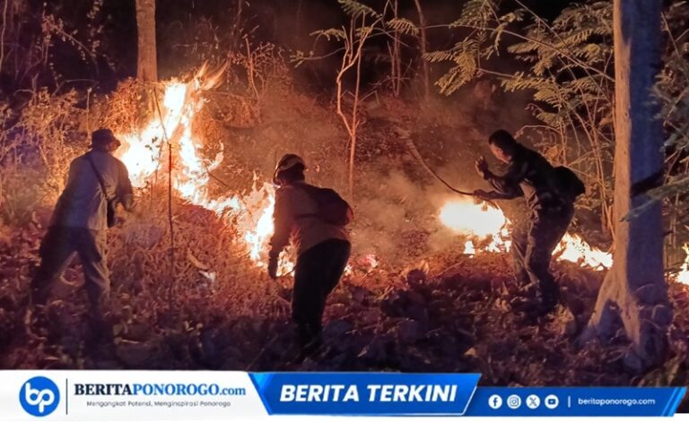 Kebakaran Hutan Gunung Gede Slahung Berhasil Dipadamkan