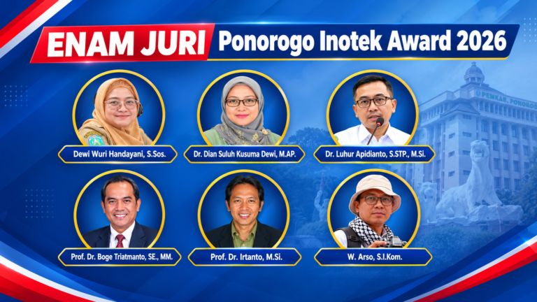 Masuk 5 Besar, Ini Enam Juri Ponorogo Inotek Award 2026